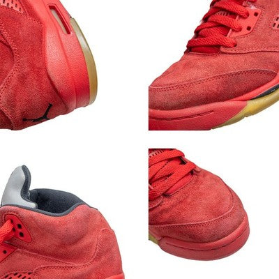 Air Jordan 5 Retro Red Suede 2017 GS University Red Black 440888-602 7Y