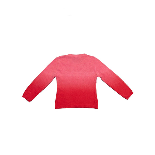 Versace Jeans Couture Women’s Ombre Knit Sweater Pink Red Crew Neck Size S US 4