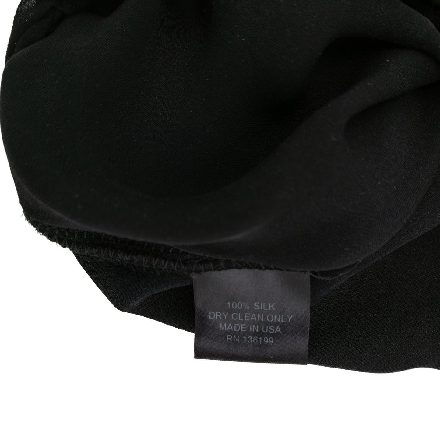 Emerson Thorpe Black Silk Chiffon Batwing Blouse Top Size S