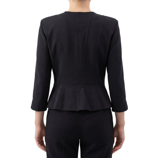 Elisabetta Franchi Women's Tailored Jacket / Corset-Style Blazer – Black – IT 42