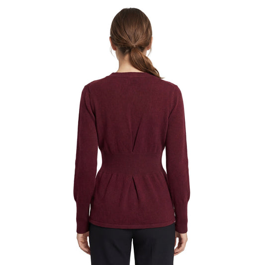 Brunello Cucinelli Vintage Cashmere Cardigan / Top – Burgundy - Size XS