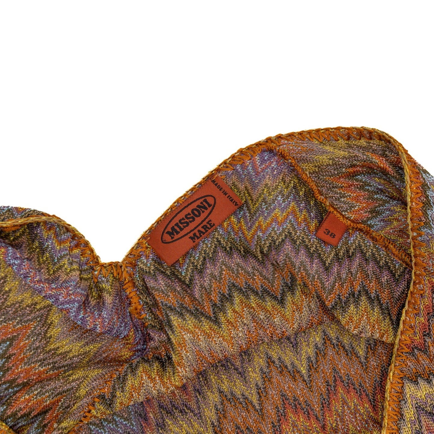 Missoni Mare Multicolor Zigzag Knit Kaftan Tunic – Size 38 EU