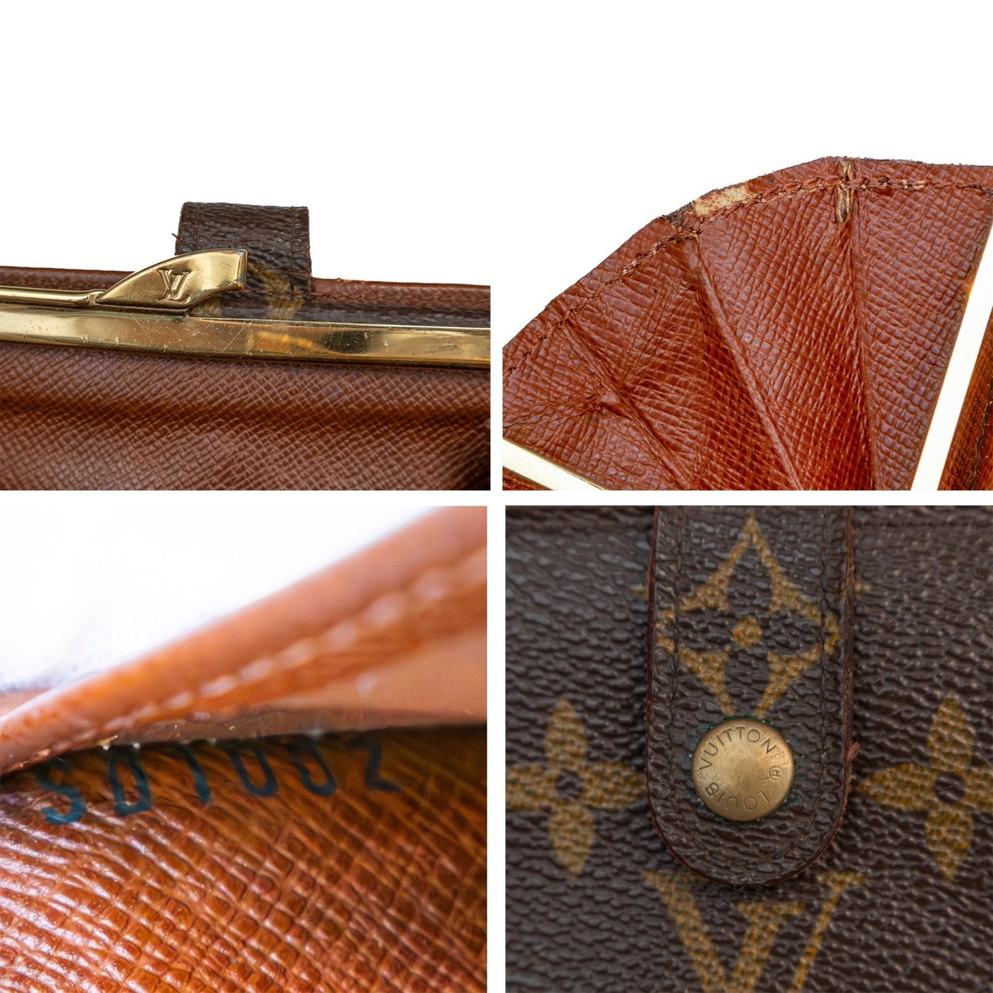 Authentic Louis Vuitton Monogram Porte Monnaie Billets Viennois
