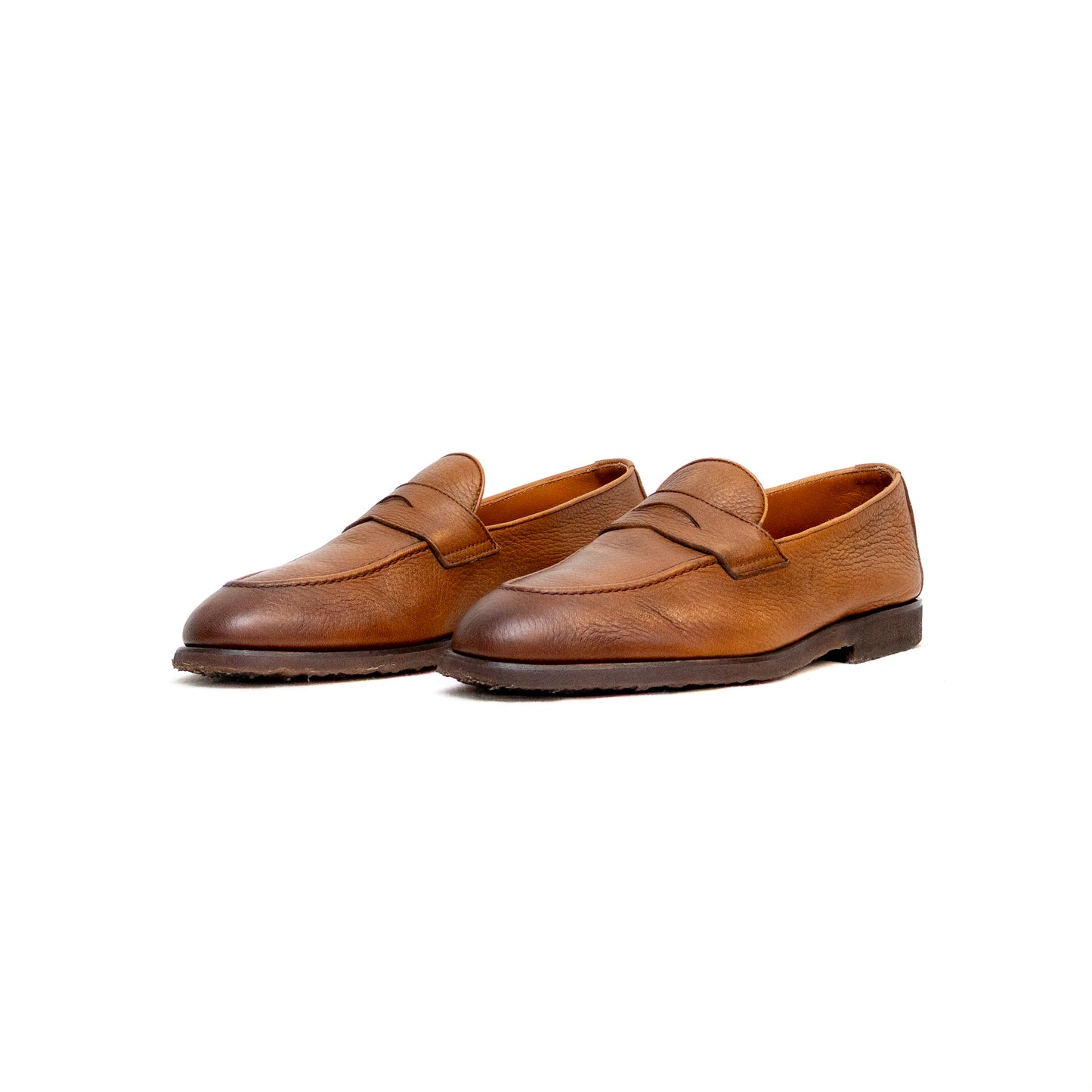 Brunello Cucinelli Men’s Tan Leather Penny Loafers – Size EU 42 / US 9 