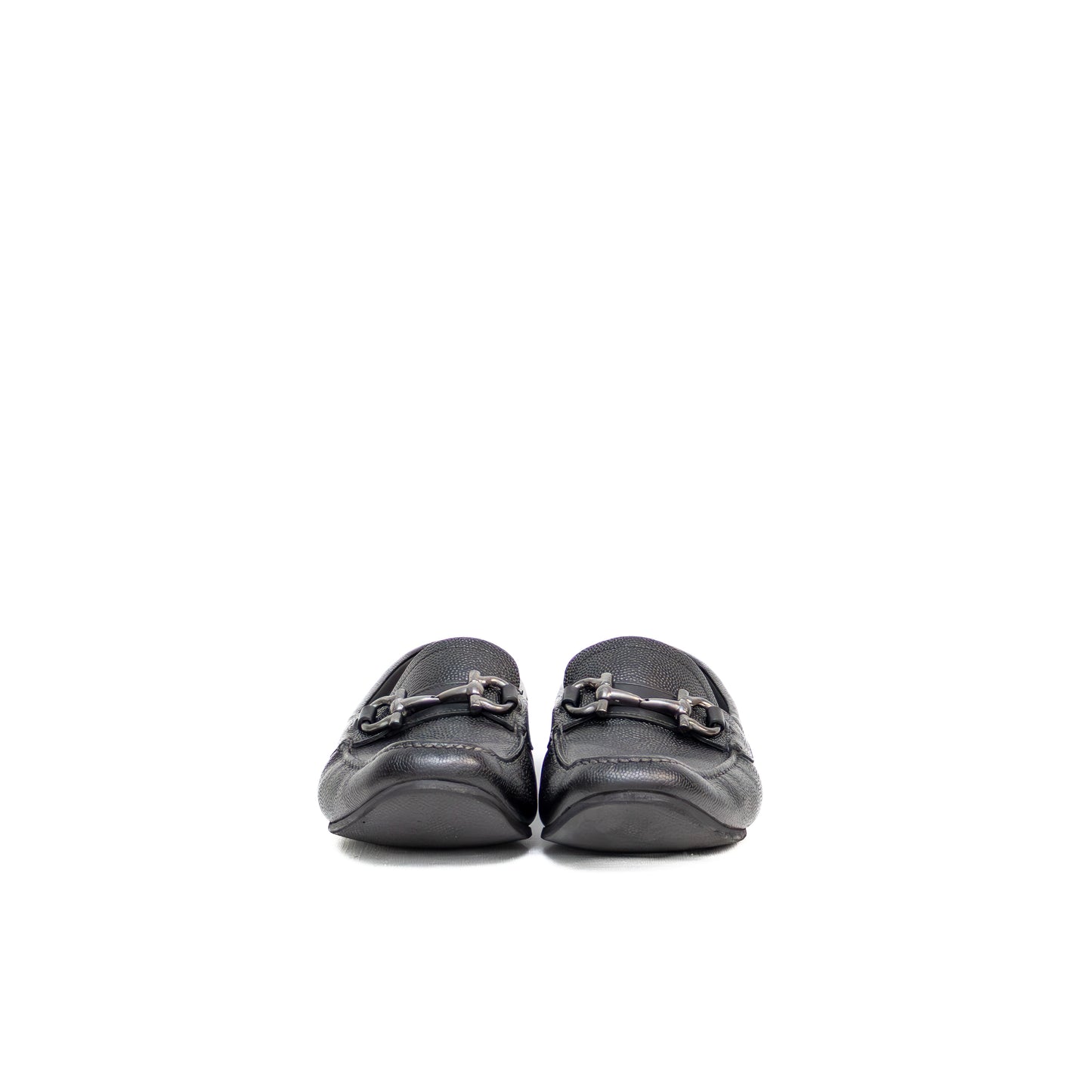 Salvatore Ferragamo Parigi Mini Chicco Leather Driving Bit Loafers – Black – US 9 (2E)