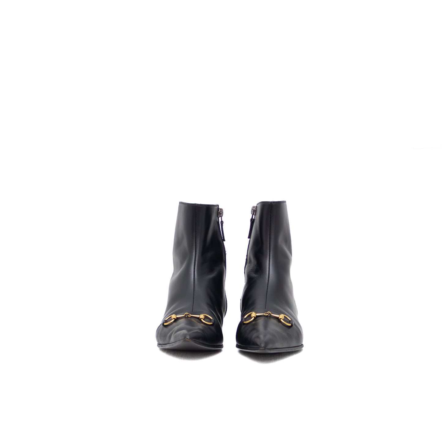 Gucci Horsebit Ankle Boots – Black Leather – Made in Italy – Size EU 37 / UK 4 / US 7