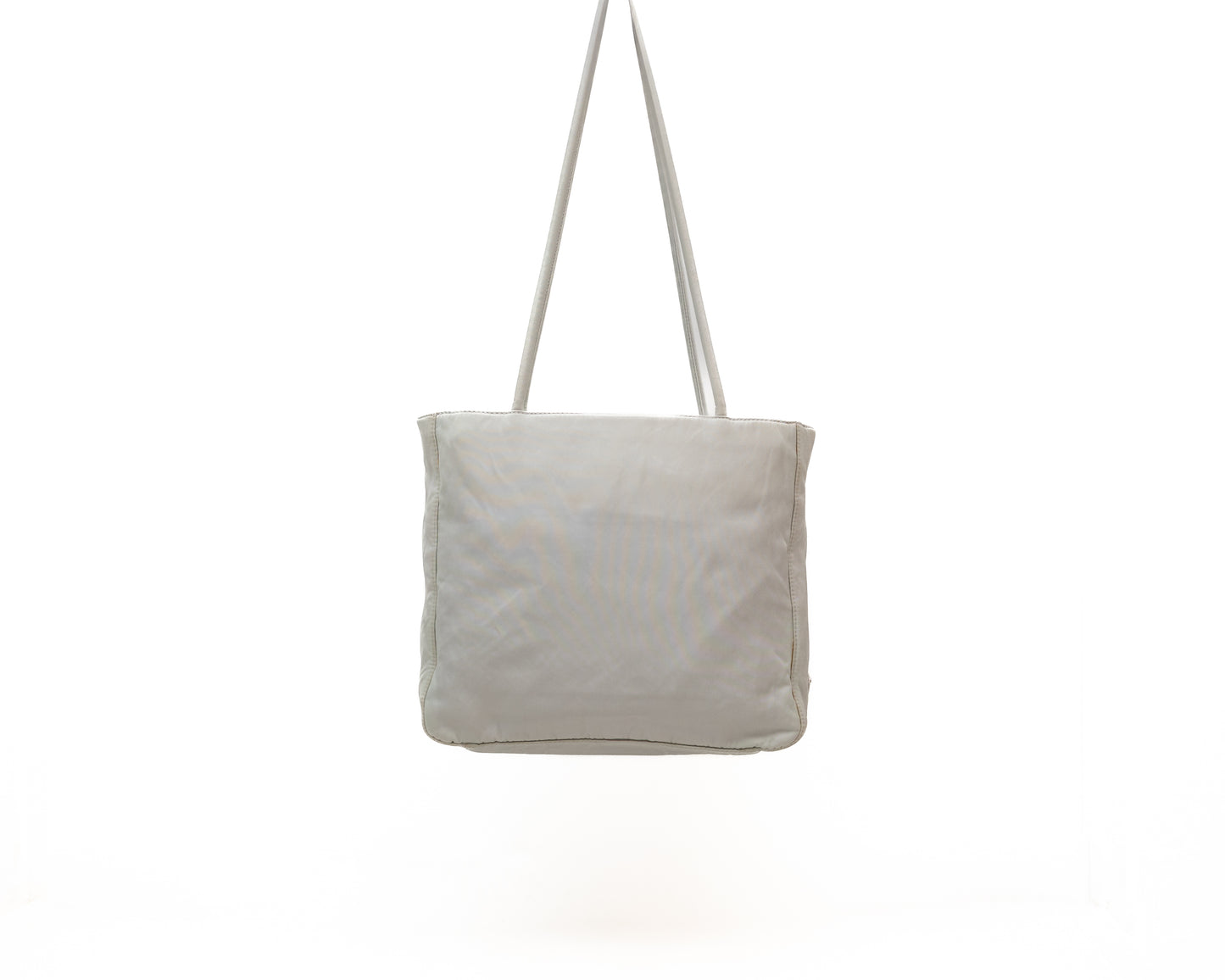 Prada White Nylon Shoulder Tote Bag – Made in Italy