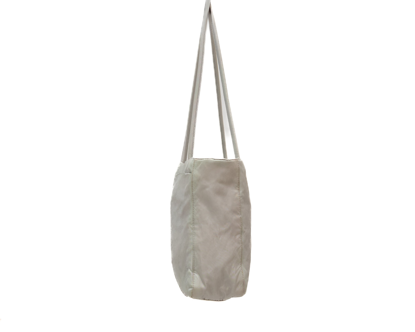 Prada White Nylon Shoulder Tote Bag – Made in Italy