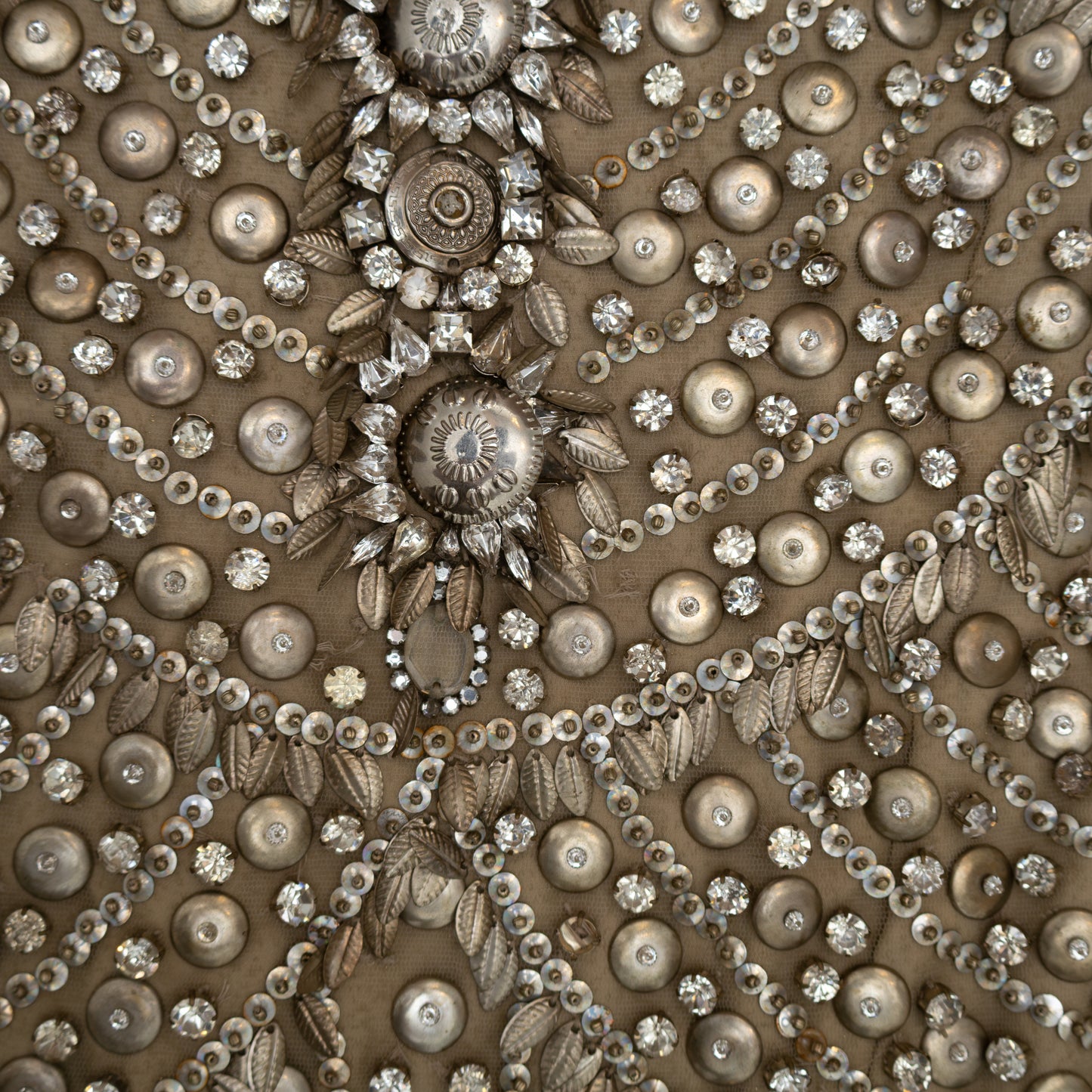 Vintage Naeem Khan Embellished Silk Mini Dress – Size US 8 – Made in USA