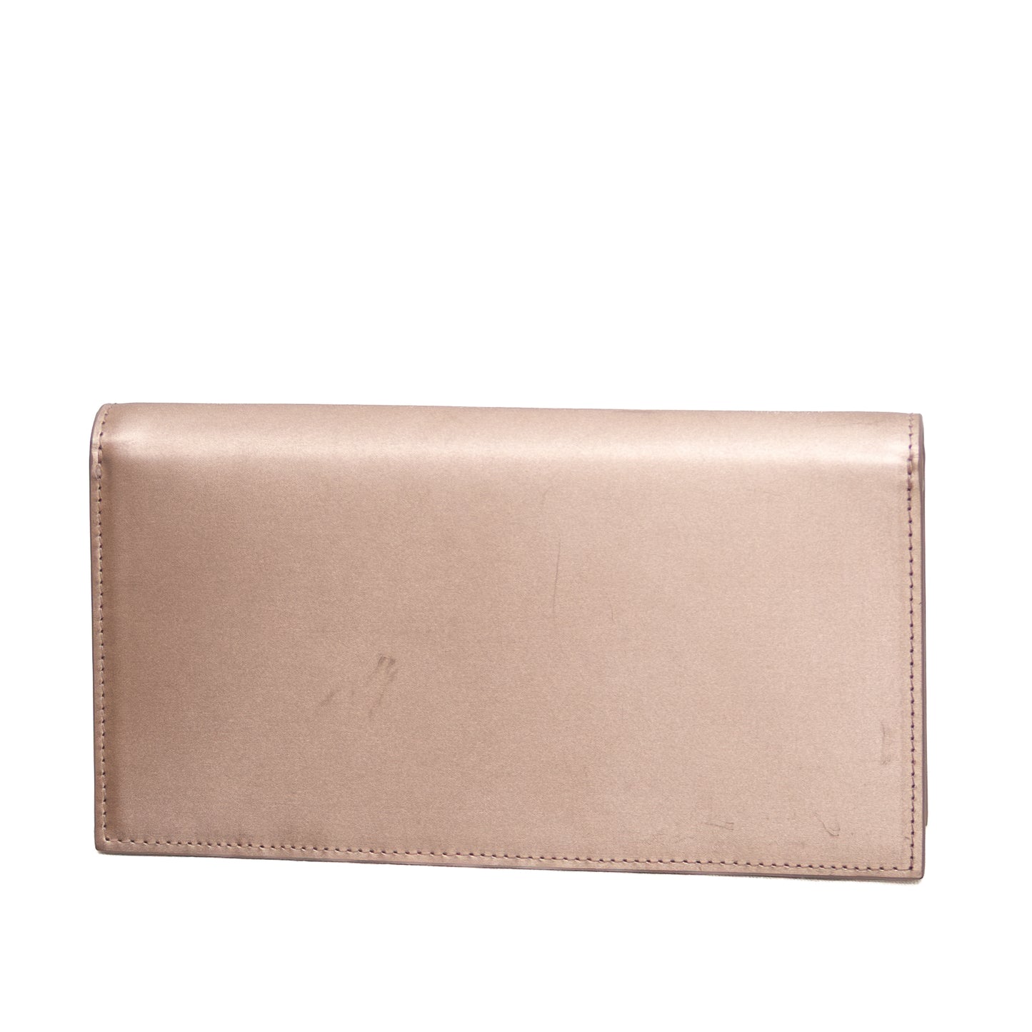 Christian Louboutin Loubiclutch Rose Gold Satin Envelope Bag
