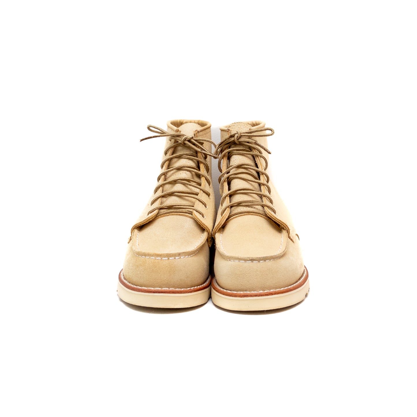 Red Wing 3423 6 Inch Classic Moc Boot In Cream Abilene Leather Women’s Size 10B