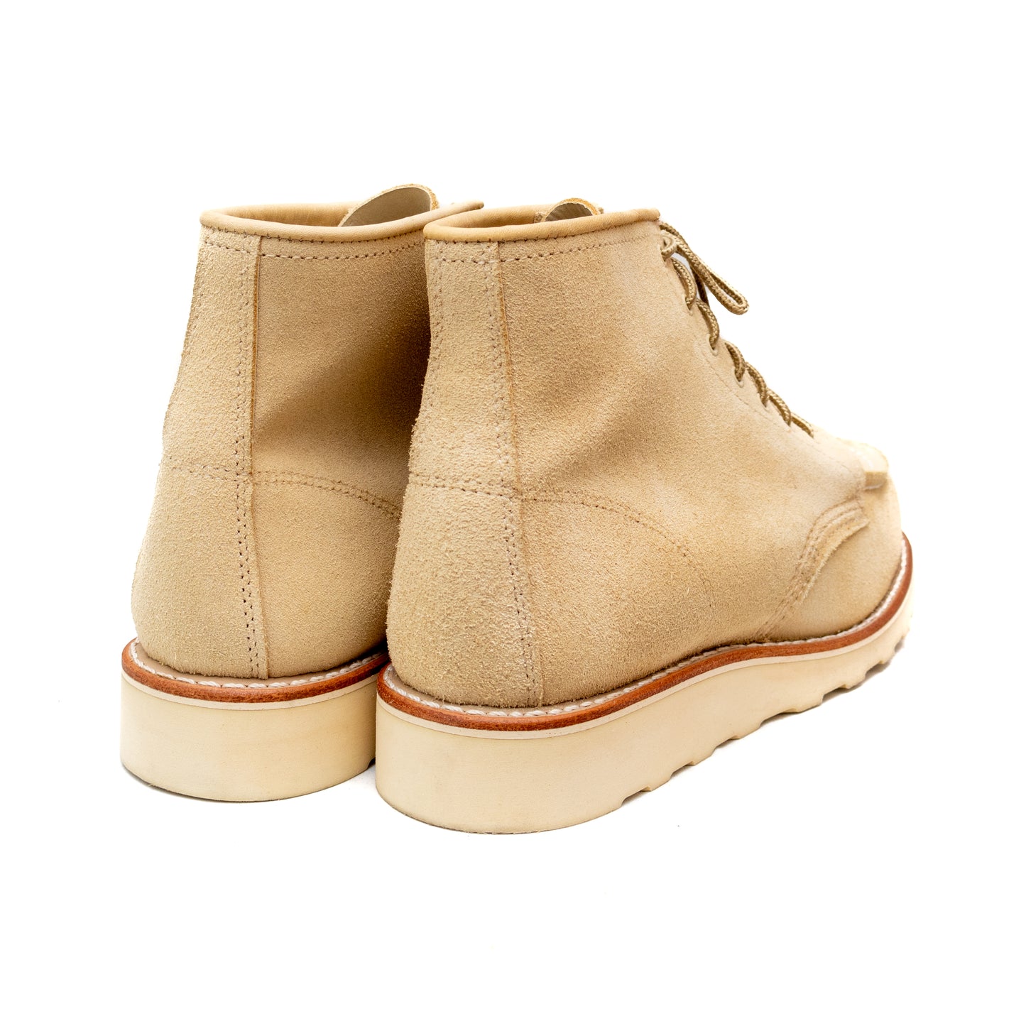 Red Wing 3423 6 Inch Classic Moc Boot In Cream Abilene Leather Women’s Size 10B