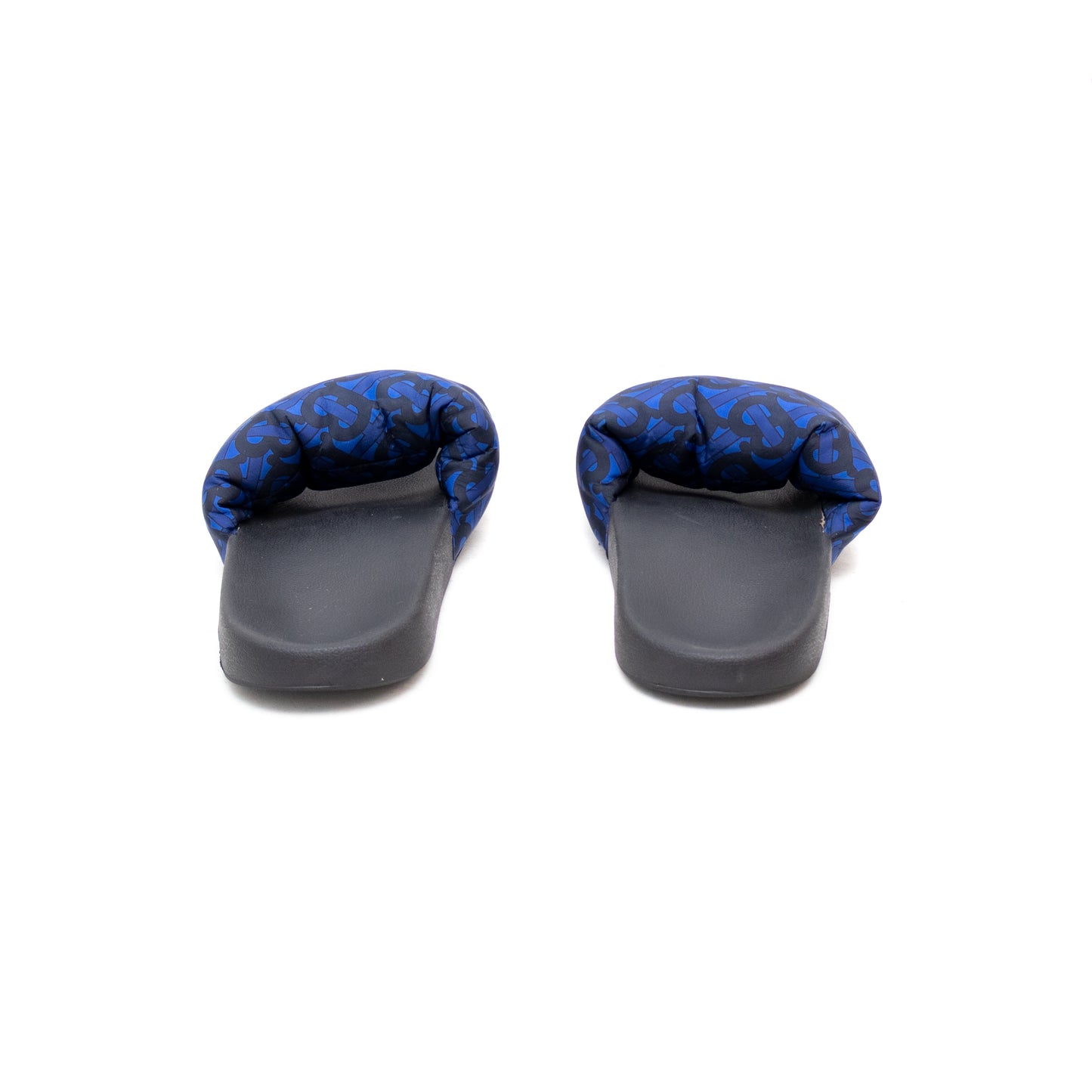 BURBERRY MEN'S FURLEY PUFF ROYAL BLUE BEACH POOL SLIDE SANDALS SHOES US:9