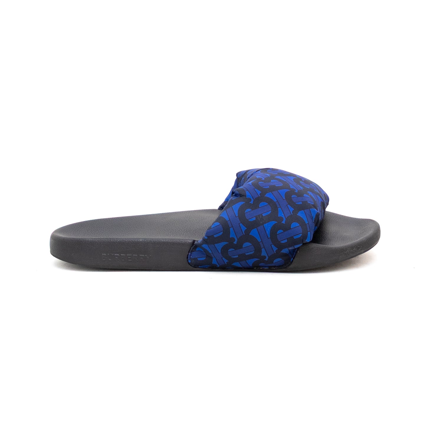 BURBERRY MEN'S FURLEY PUFF ROYAL BLUE BEACH POOL SLIDE SANDALS SHOES US:9