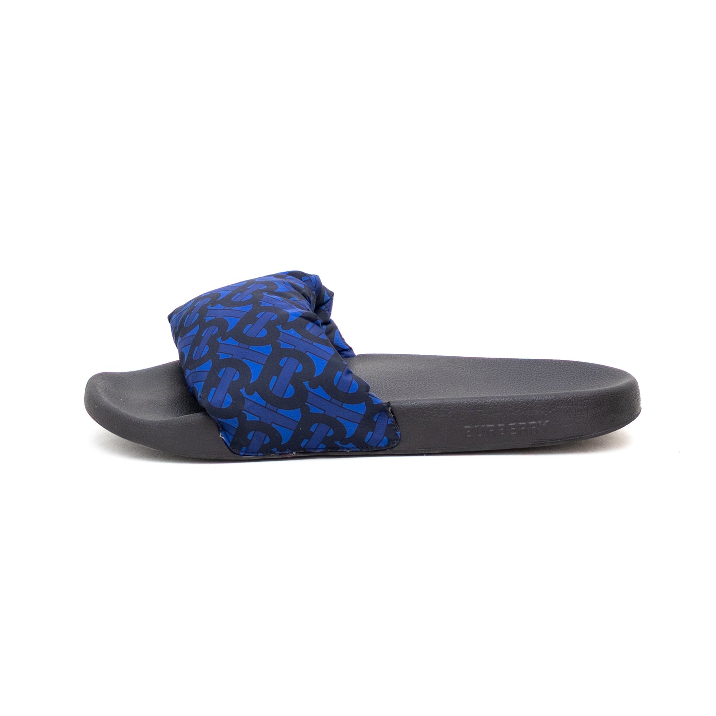 BURBERRY MEN'S FURLEY PUFF ROYAL BLUE BEACH POOL SLIDE SANDALS SHOES US:9