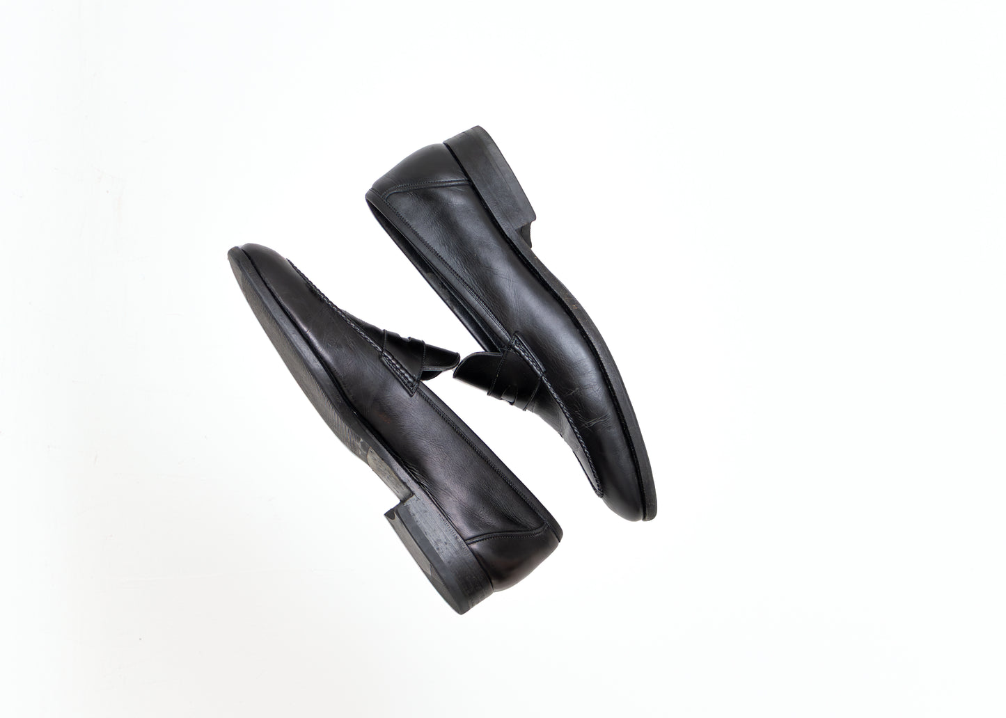 Lanvin Black Leather Penny Loafers – EU 41 | US 8 | UK 7