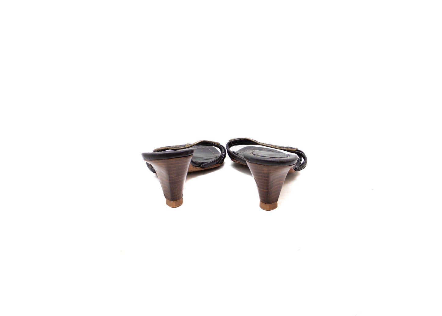 Fendi Zucca Monogram Heeled Mules – EU 36.5 | US 6.5 | UK 4.5
