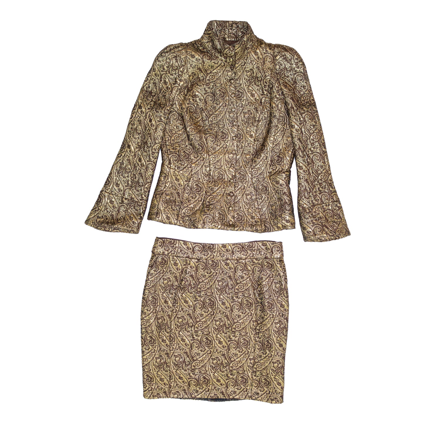 Vintage Thierry Mugler 1980s Brocade Skirt Suit – FR 38 / US 6