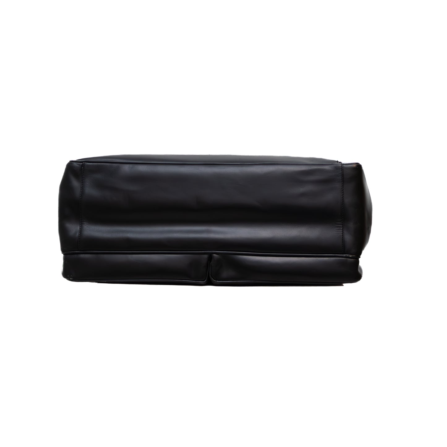 Prada Black Leather Double Pocket Briefcase – Made in Italy