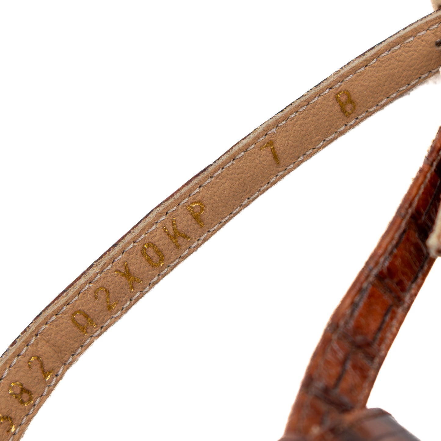 Salvatore Ferragamo Croc-Embossed Wedge Sandals – Tortoiseshell Lucite Platform – Size US 7