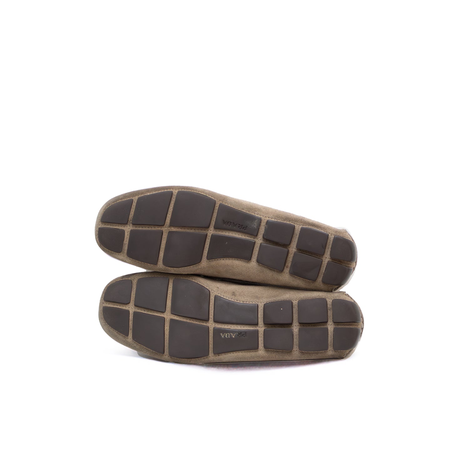 Prada Men’s Grey Suede Driving Loafers – Size US 9 / EU 42 / UK 8 – Made in Italy