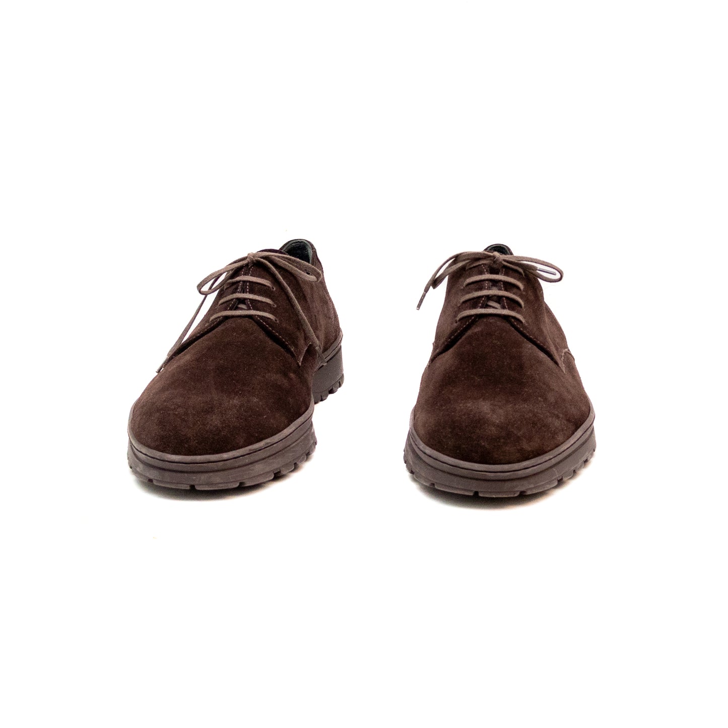 Salvatore Ferragamo Lace Up Derby in Brown Suede Men’s US:12
