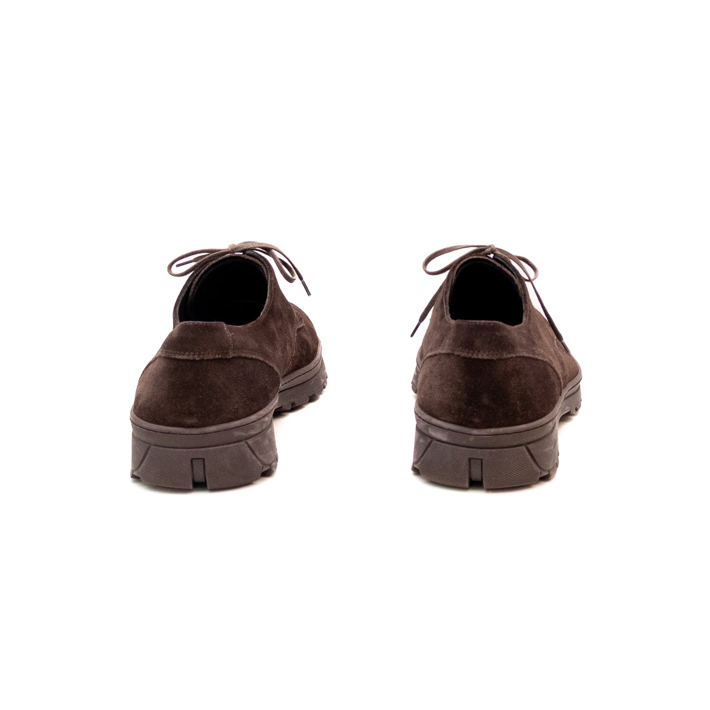 Salvatore Ferragamo Lace Up Derby in Brown Suede Men’s US:12