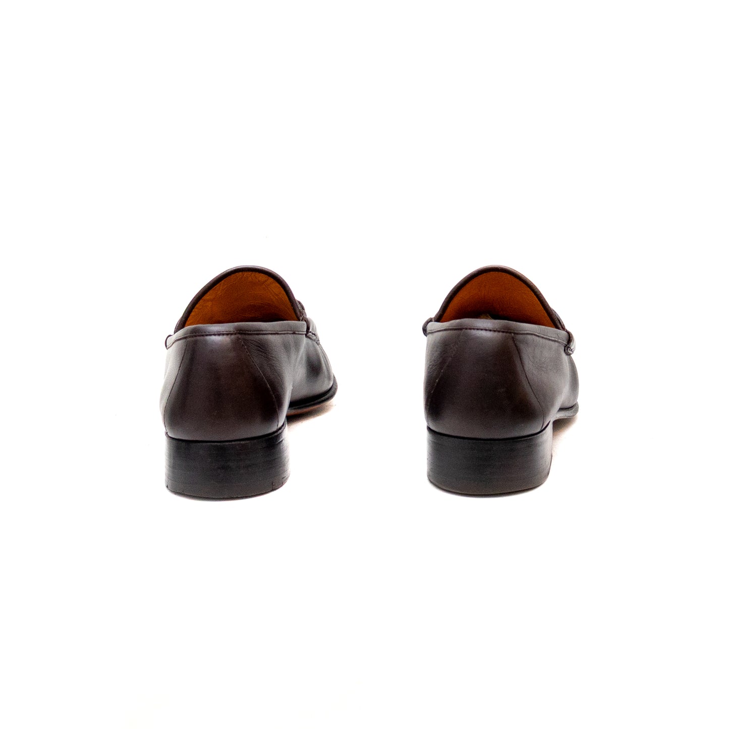 Vintage Gucci Men's Dark Brown Leather Horsebit Loafers 44.5 (EU) 11 (US)