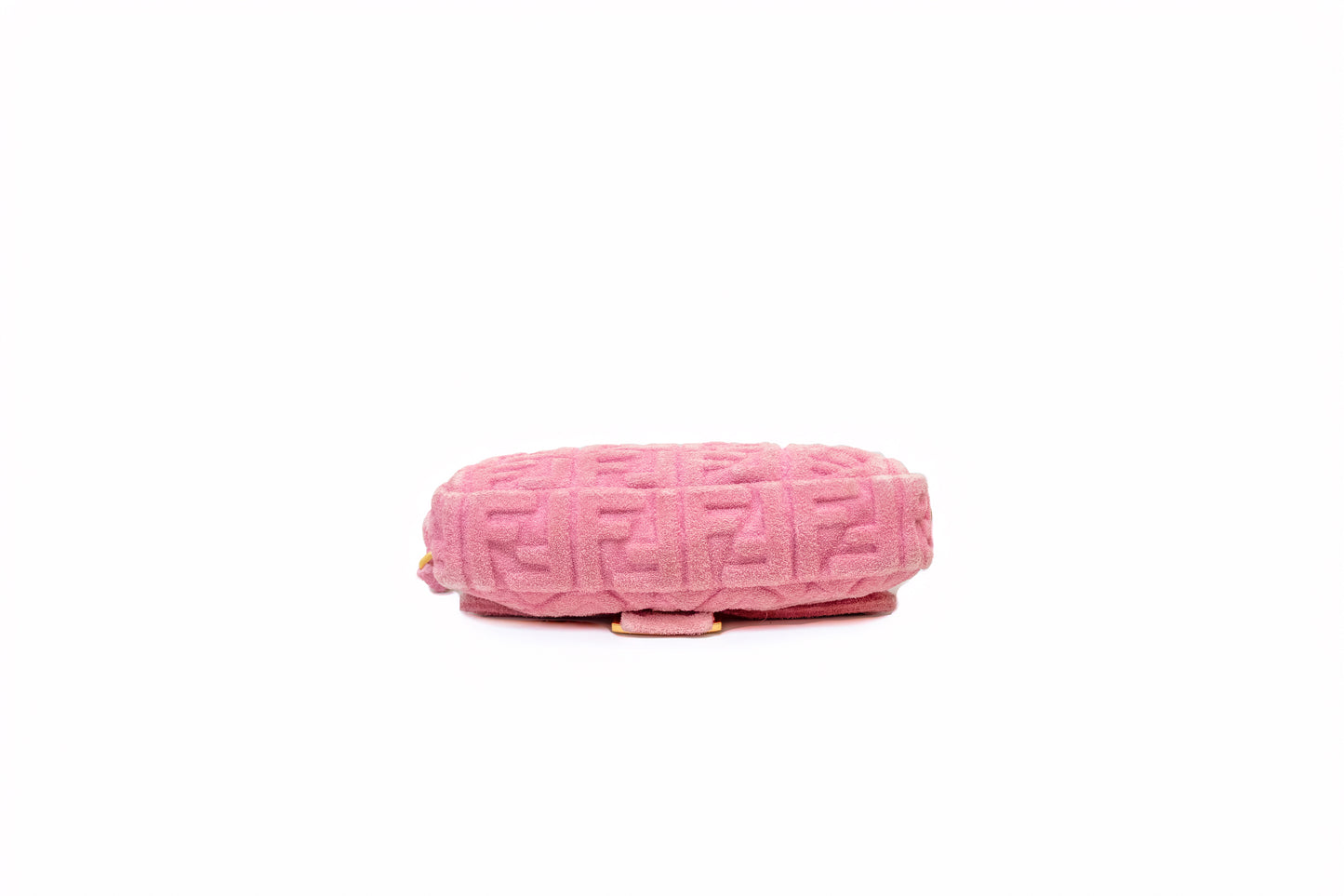 Fendi Pink Terrycloth FF Medium Baguette Bag – Made in Italy