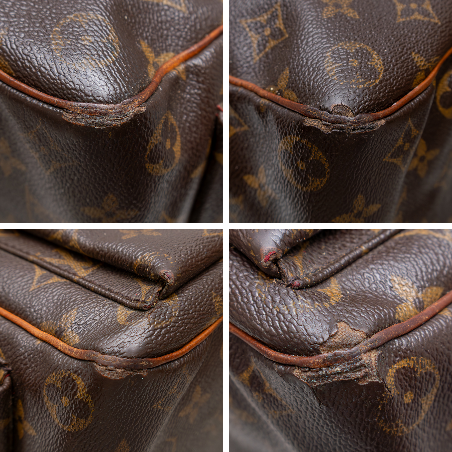 Louis Vuitton LV Hand Bag Multipli Cite Brown Monogram