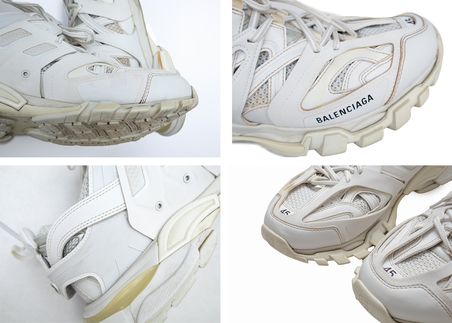 Balenciaga Track Sneakers White EU 45 / US 12 with Box & Dust Bag