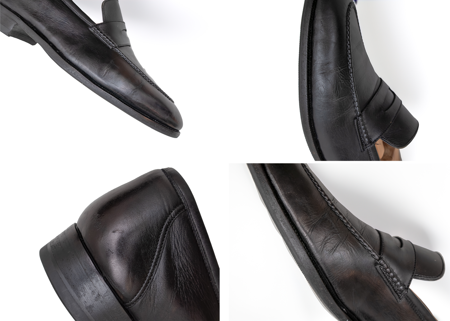 Lanvin Black Leather Penny Loafers – EU 41 | US 8 | UK 7