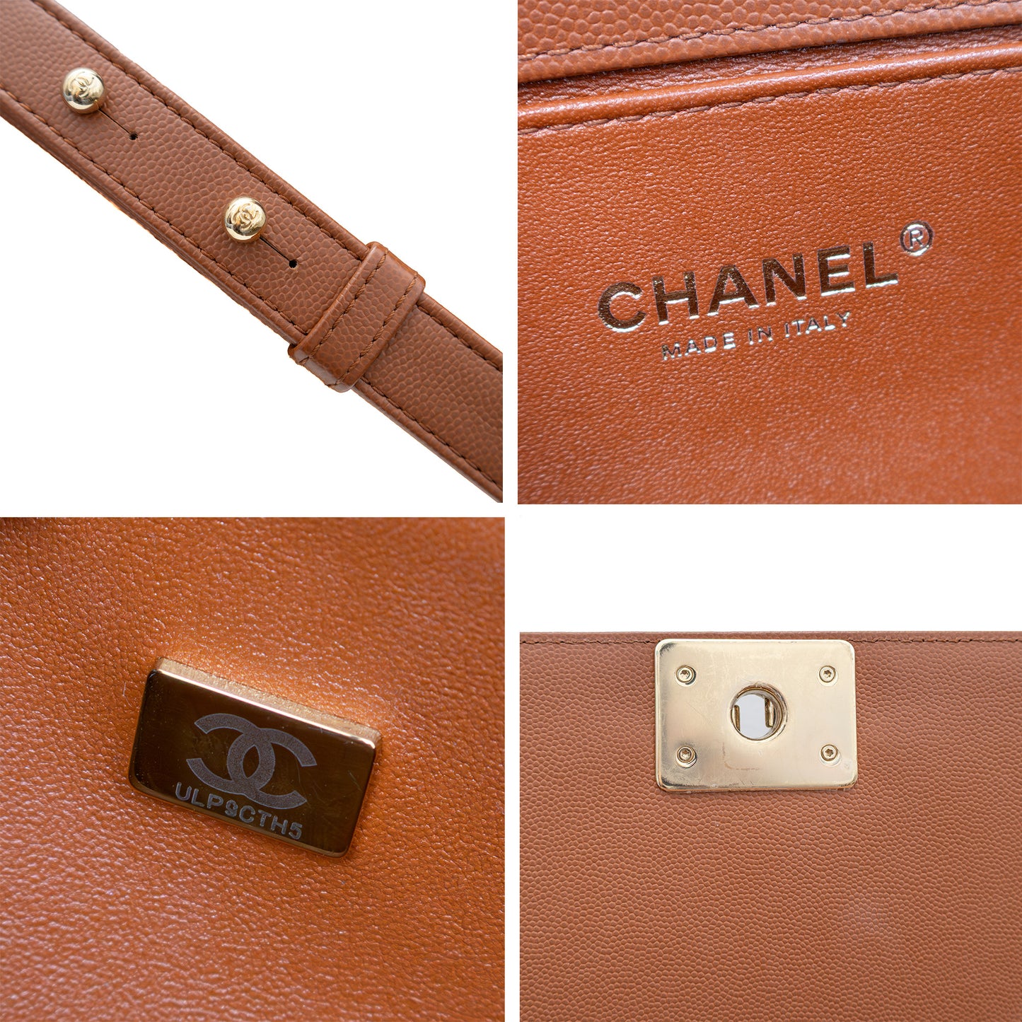 ๐ Chanel Boy Bag Medium โ Caramel Quilted Caviar Leather with Gold Hardware โ Excellent Condition