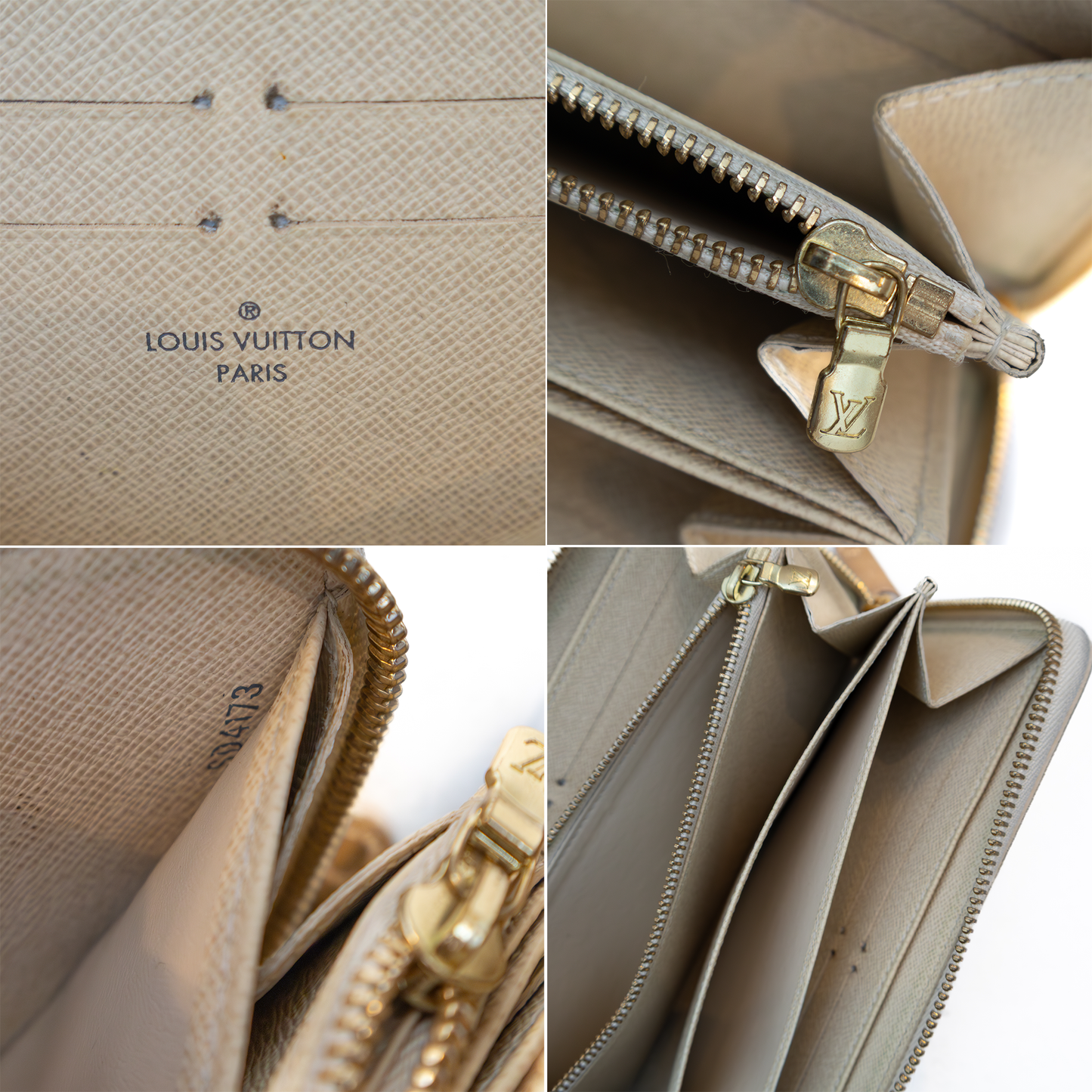 Louis Vuitton Damier Azur Zippy Wallet –– CA4173 – Made in Spain