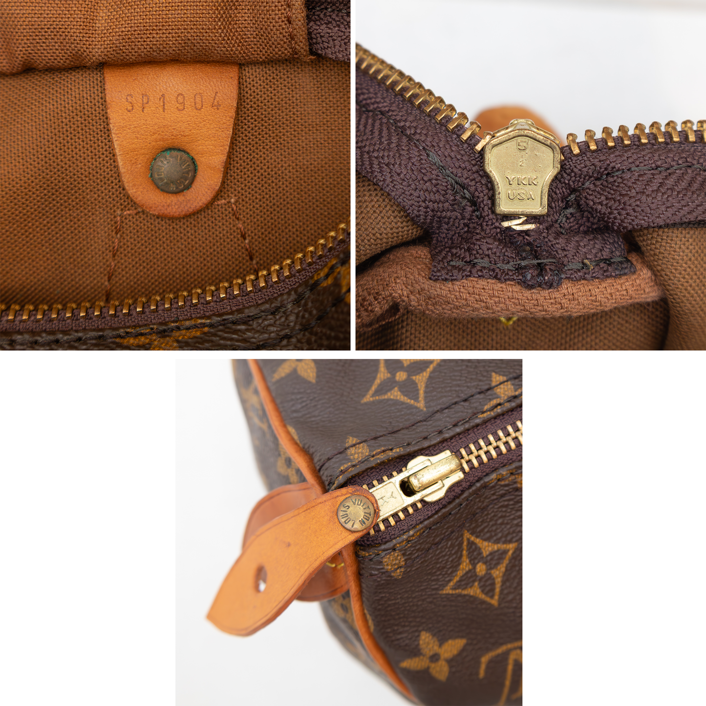 Authentic Louis Vuitton Speedy 30 Monogram Canvas Handbag – SP1904 – Made in France