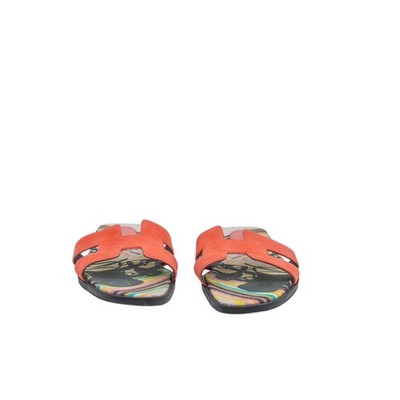 Hermes Oran Brides de Gala Suede H Sandals Rouge Coral EU 38.5 Limited Edition