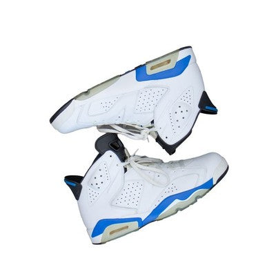 2014 Nike Air Jordan 6 Retro Sport Blue White 384664-107 Mens Size 12