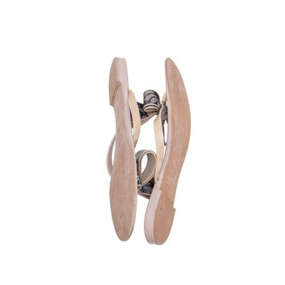 Valentino Garavani Lace Print Bow Jelly Sandals Nude Black EU 38 US 8