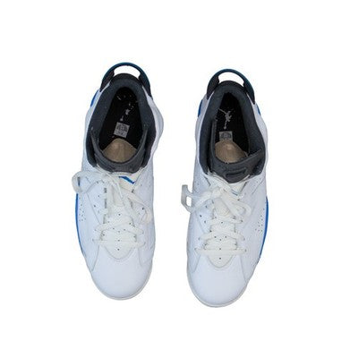 2014 Nike Air Jordan 6 Retro Sport Blue White 384664-107 Mens Size 12