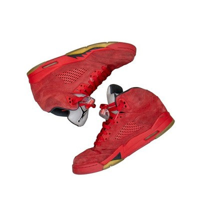 Air Jordan 5 Retro Red Suede 2017 GS University Red Black 440888-602 7Y