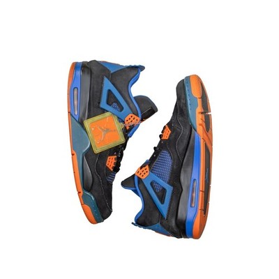 Nike Air Jordan 4 IV CAVS Knicks Black Orange Blue Size US 12 UK 11 EU 46