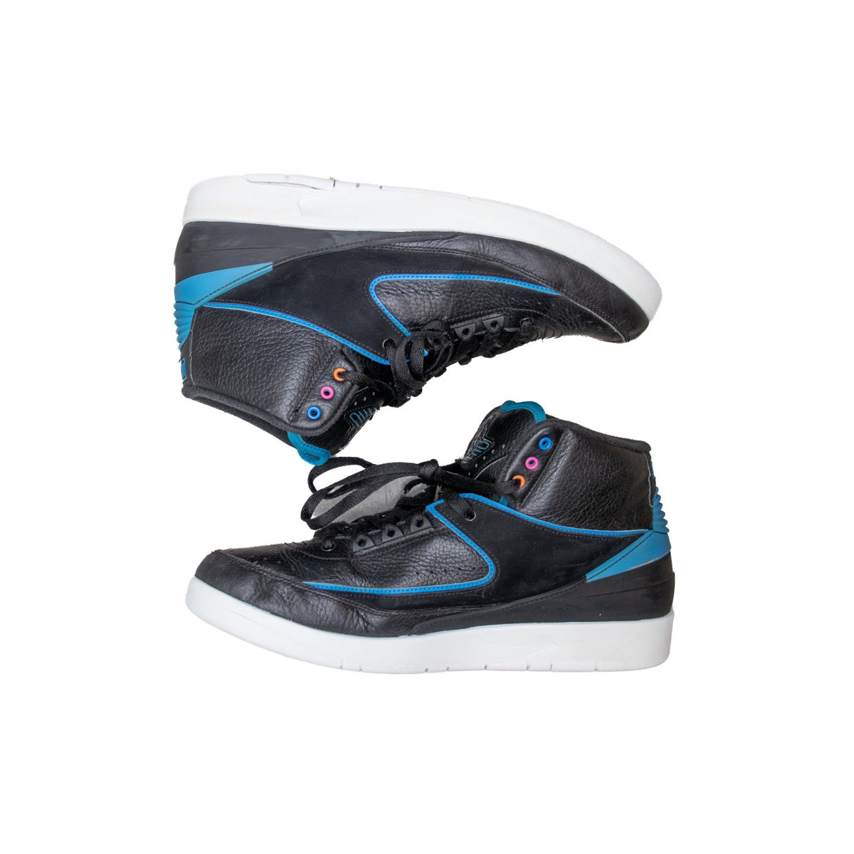 Air Jordan 2 Retro Radio Raheem 834274-014 Men US 11 Black Blue 2016