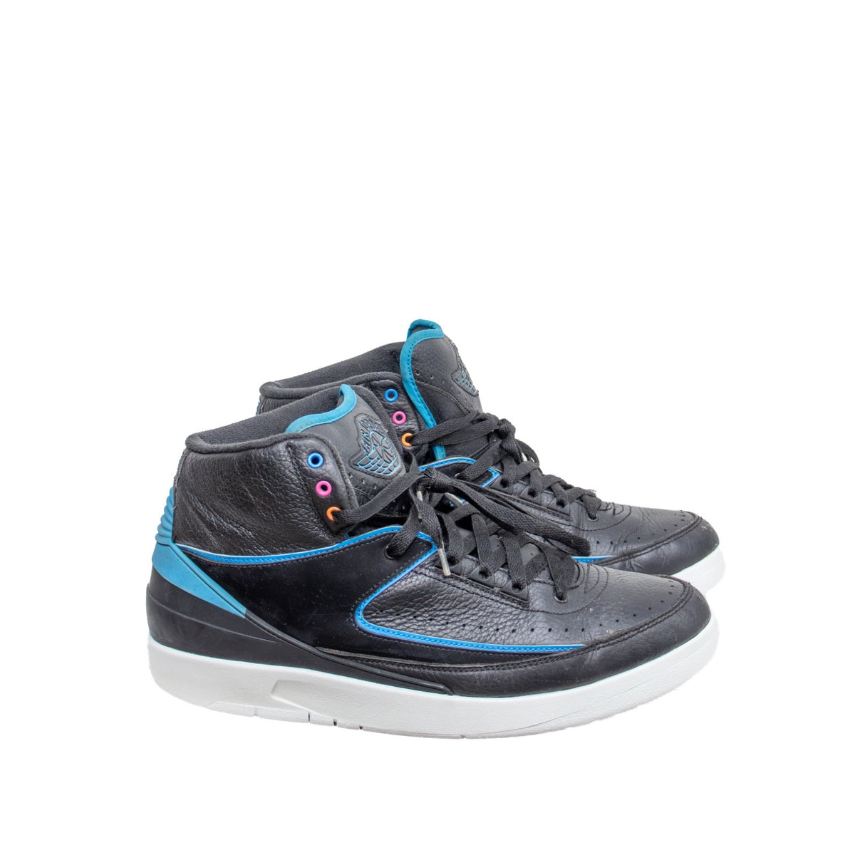 Air Jordan 2 Retro Radio Raheem 834274-014 Men US 11 Black Blue 2016