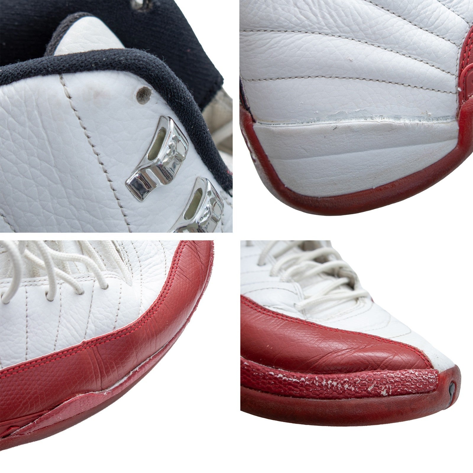 2009 Air Jordan 12 Retro Cherry 130690-110 Men US 10.5 OG Parts Restoration
