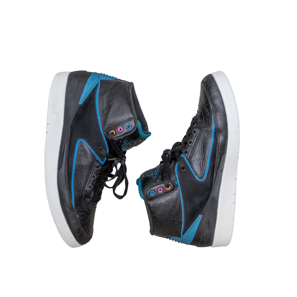 Air Jordan 2 Retro Radio Raheem 834274-014 Men US 11 Black Blue 2016