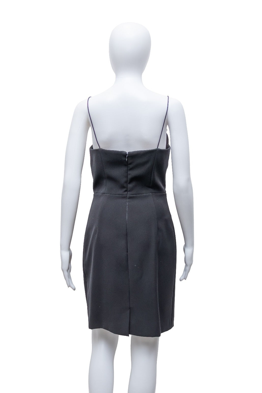 Rare Balenciaga Paris Embellished Slip Dress – Black – Size 38 (EU)