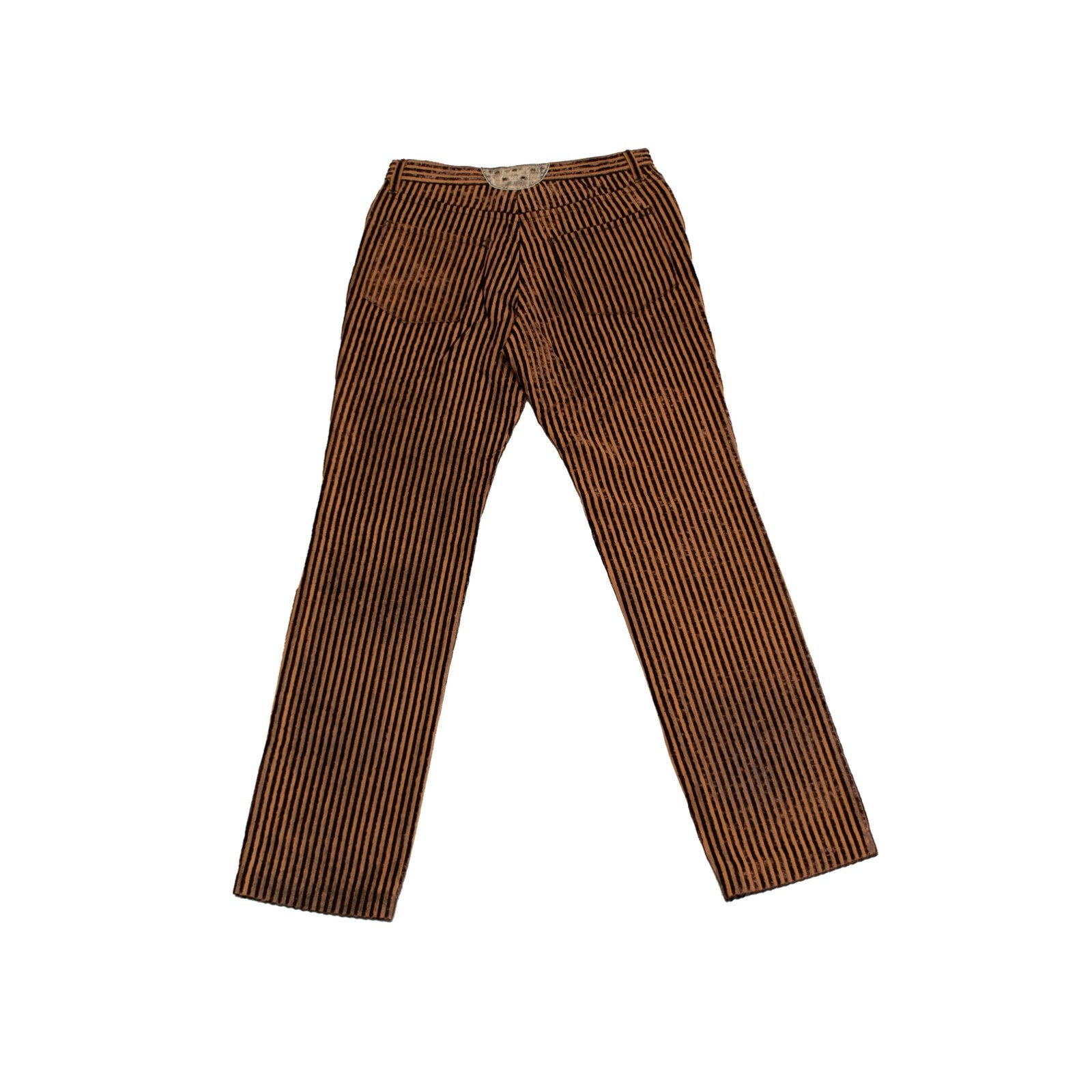 Just Cavalli Brown Velvet Stripe Pants Italy Women’s Size 31 US 14