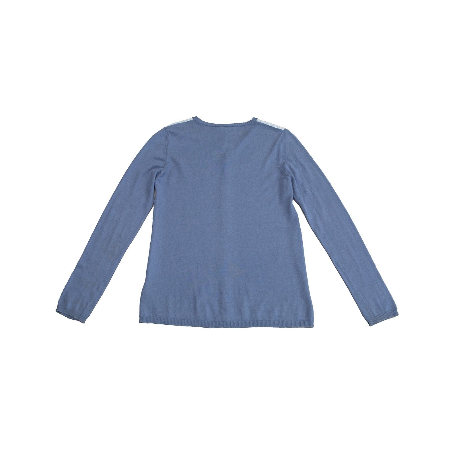 Fendi Blue FF Logo Silk Cotton Cardigan Sweater Petite Women’s XXS XS