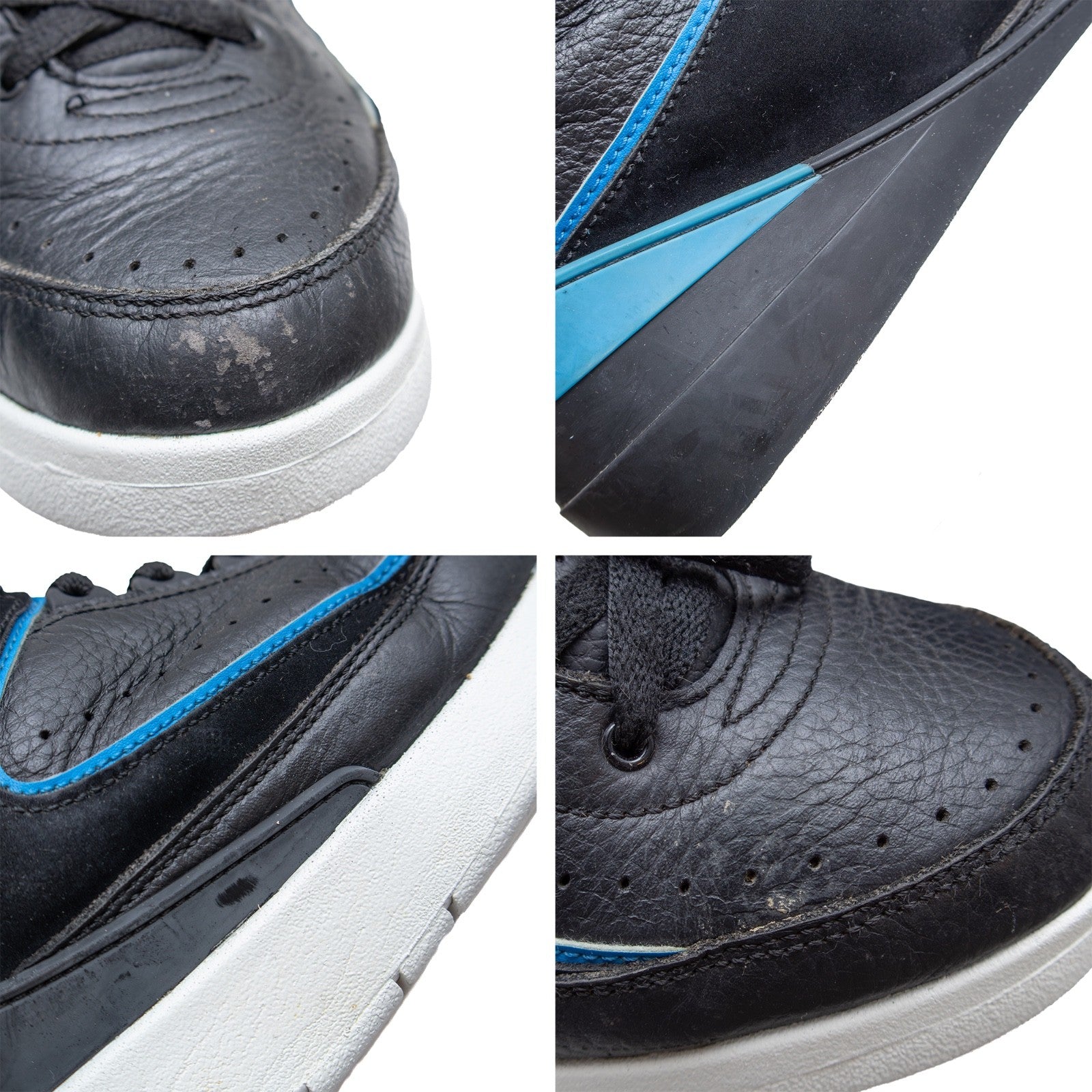 Air Jordan 2 Retro Radio Raheem 834274-014 Men US 11 Black Blue 2016