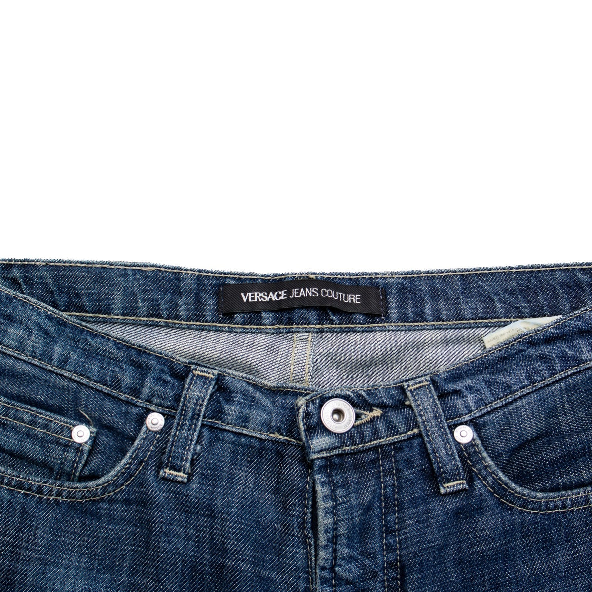Versace Jeans Couture Flare Embroidered Jeans Blue Italy Women’s IT 40 US 4